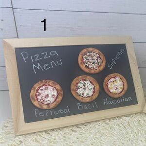 Chalkboard Pizza Menu Decor